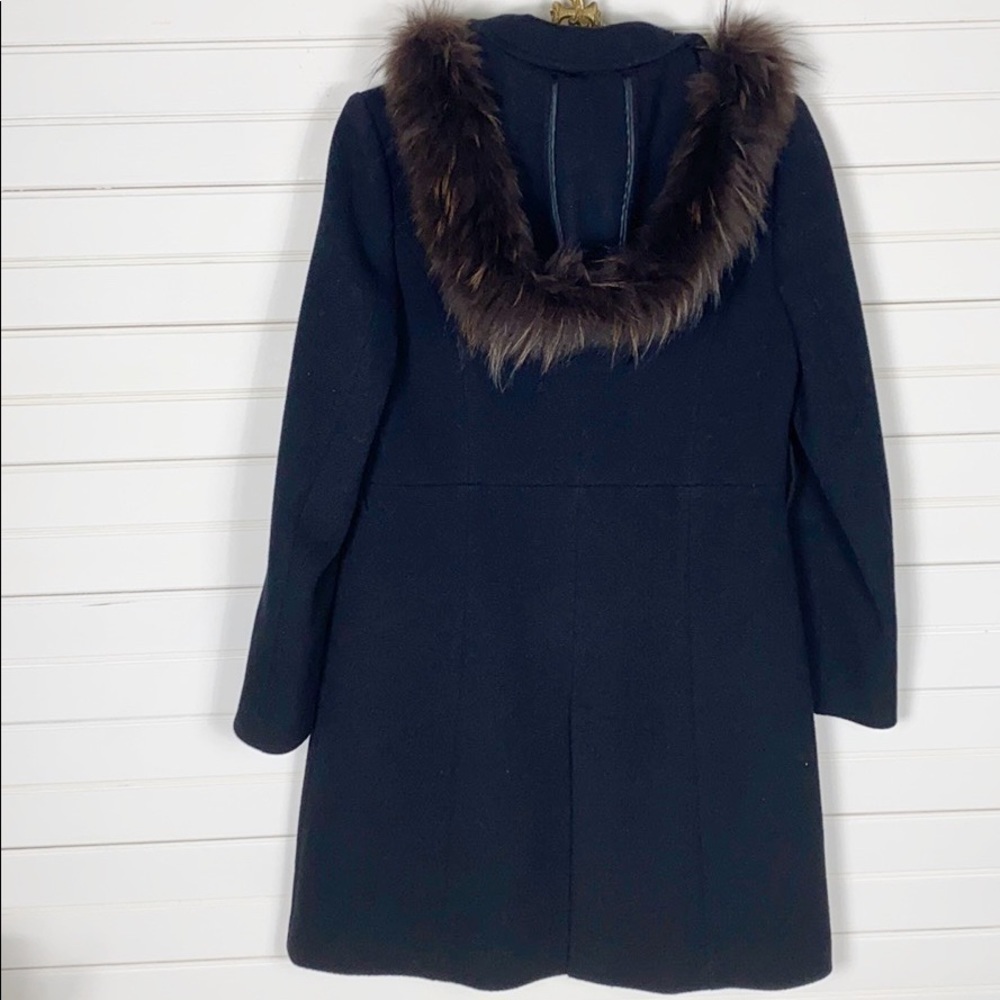 Kumikyoku Wool Pea Coat Size 3 - Picture 3 of 5